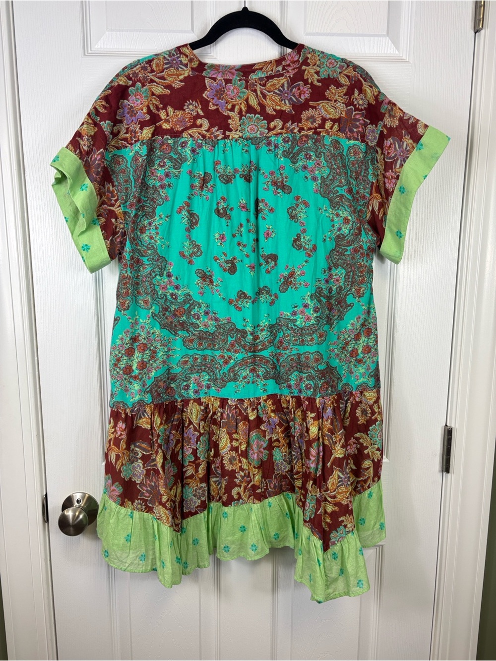 NWT Free People Agnes printed mini dress sz sm - Picture 7 of 7